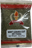Mashal Mint Leaves Cut - Dried mint leaves cut and sifted - Halal - No stems (2 Oz)