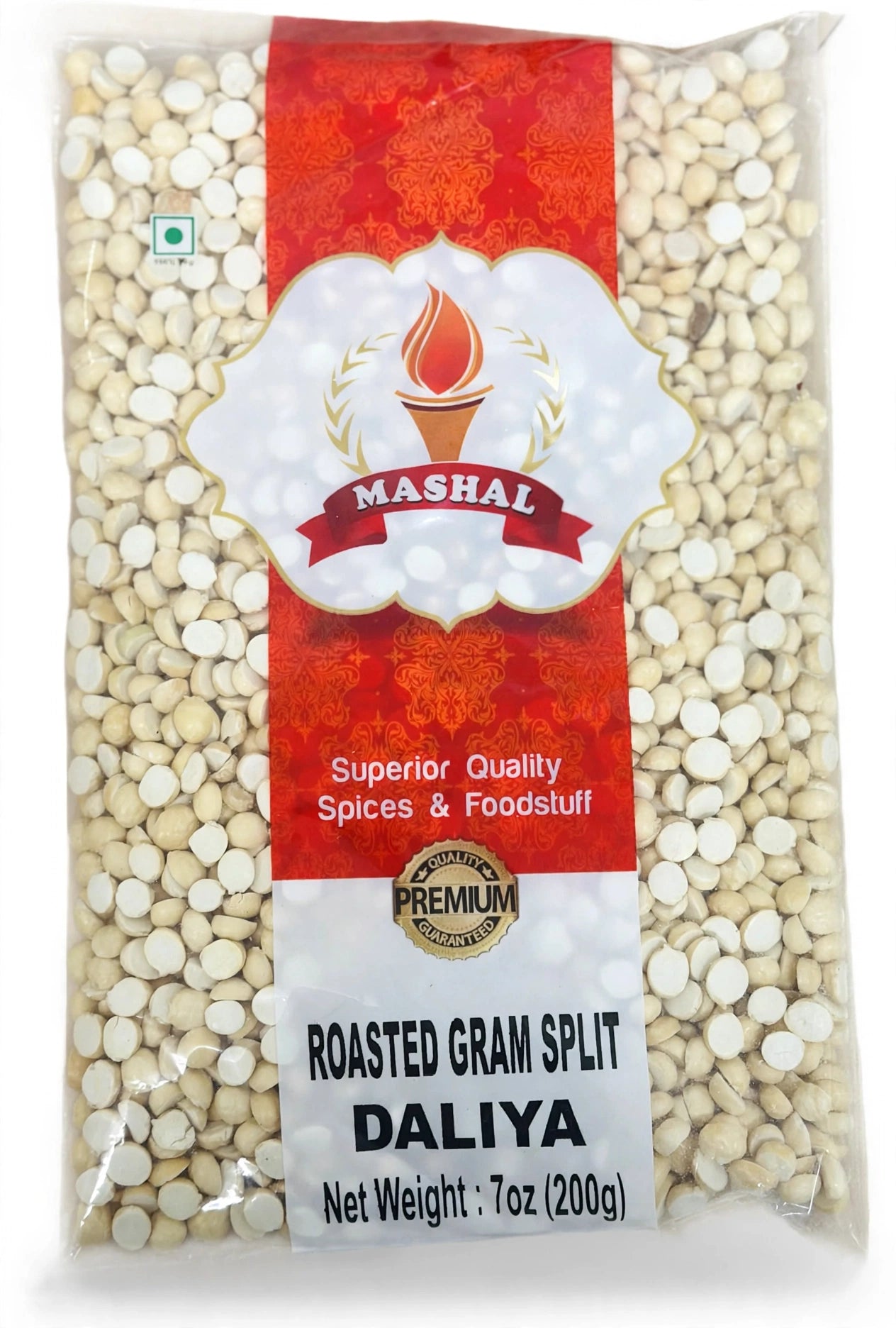 Mashal Roasted Gram Split Daliya 7 oz 200g roasted split gram