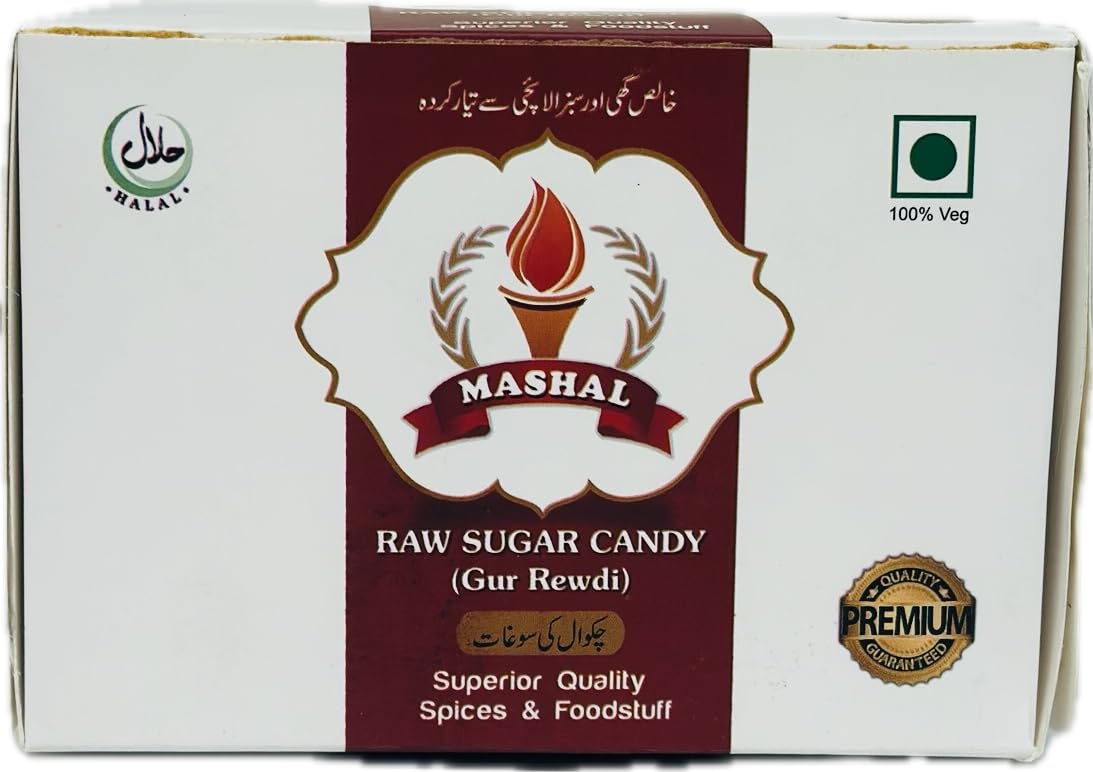 Mashal Gur Rewdi Raw Sugar Candy 400 gm