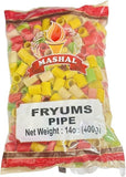 Mashal Fryums Round/Pipe Shape 14oz (400g) ~ Vegan, Uncooked, Used to Make Papad, Bhungra/Chip Snack