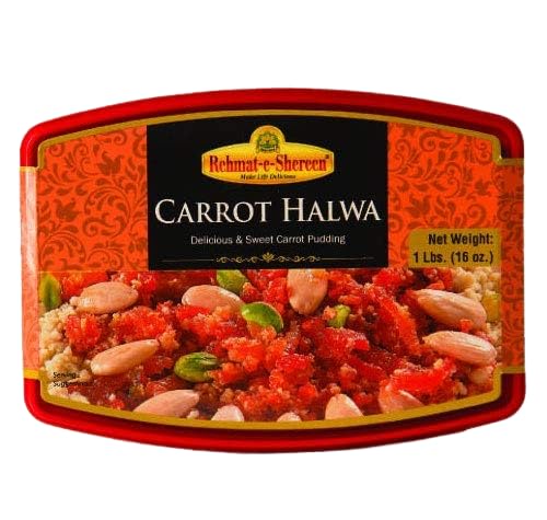 Rehmat-e-Shereen Carrot Halva 1 lb (Pack of 2)