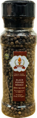 Mashal Black Pepper Whole with grinder 4 oz