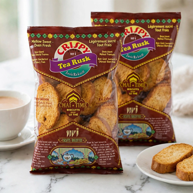 TWI Crispy Tea Rusk - Whole Wheat