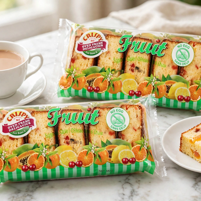 TWI Crispy Fruit Cake - Eggless