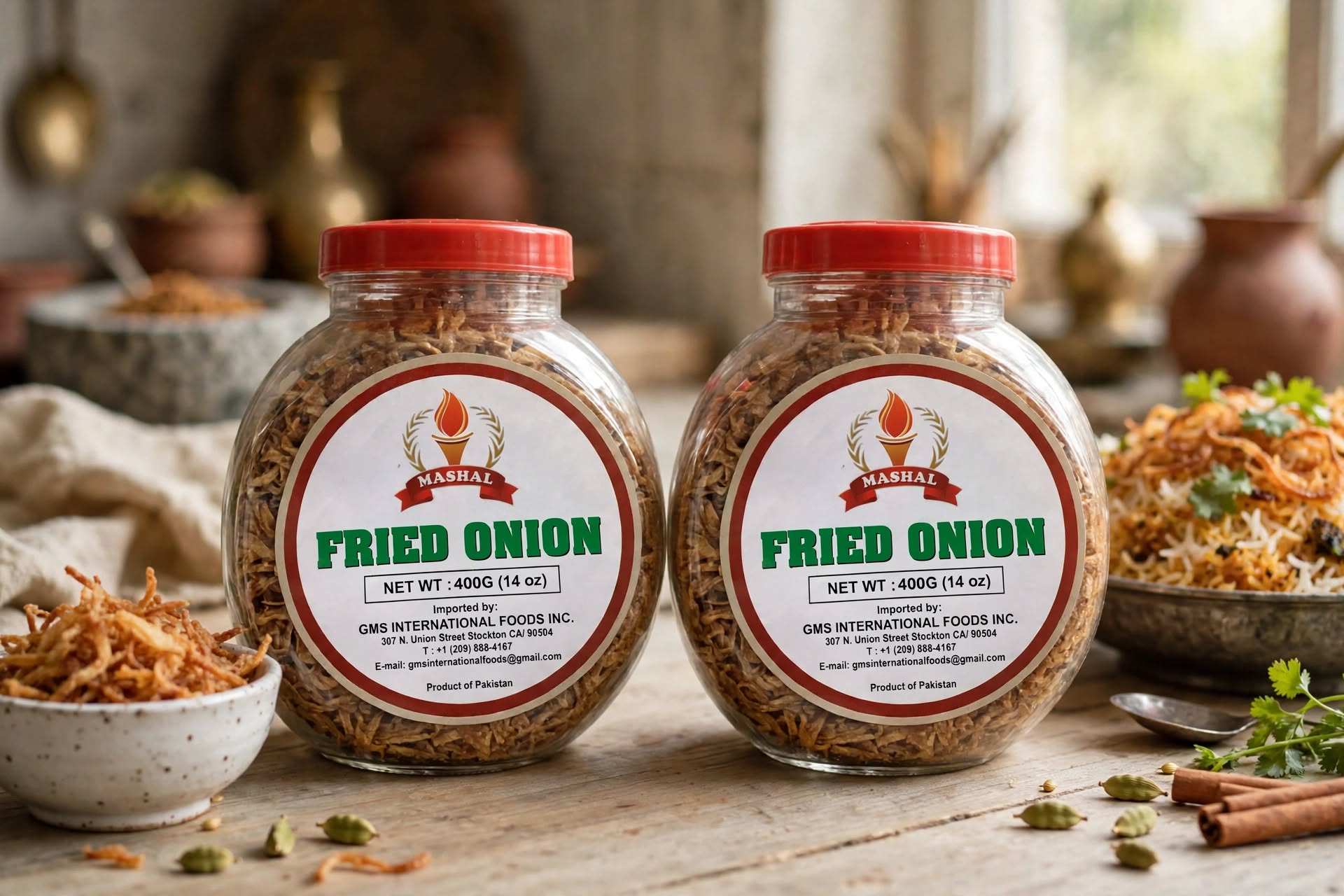 Mashal Fried Onion 400g – Crispy Fried Onions for Biryani & Cooking