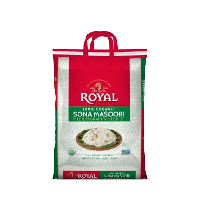 Royal 100% Organic Sona Masoori Rice 20LB