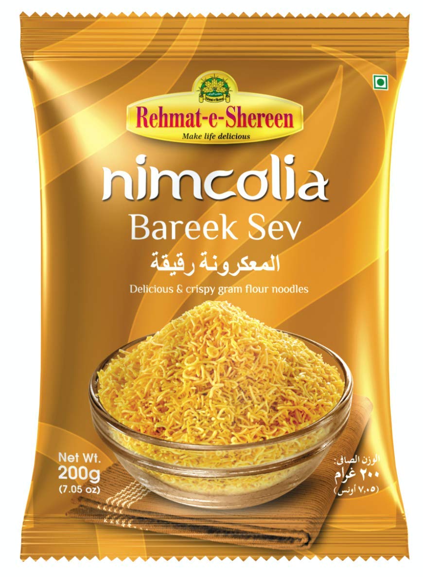 Rehmat-E-Shereen Nimcolia Bareek Sev 100g thin crispy savory South Asian snack