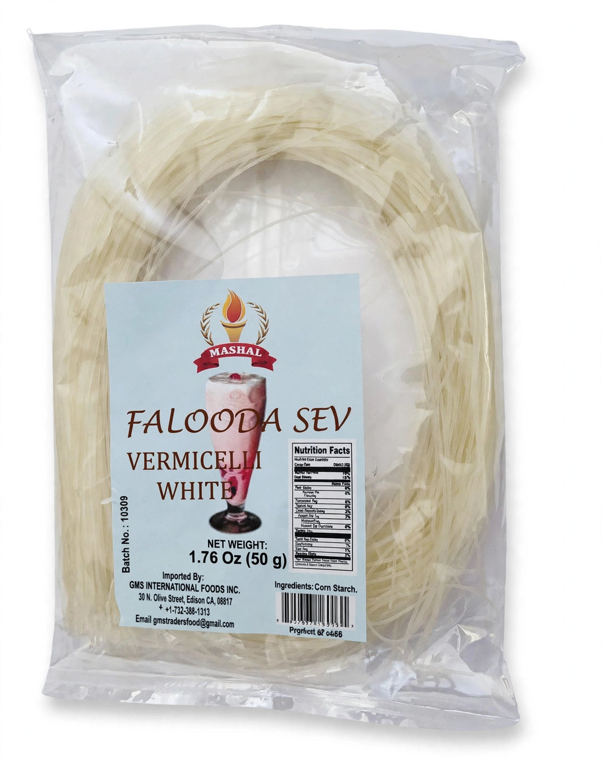 Mashal Falooda Sev White Vermicelli 50g for traditional South Asian falooda desserts