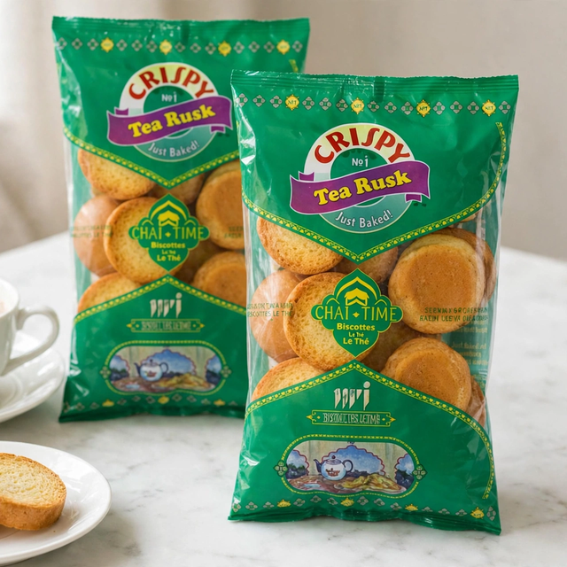 TWI Crispy Tea Rusk - Round